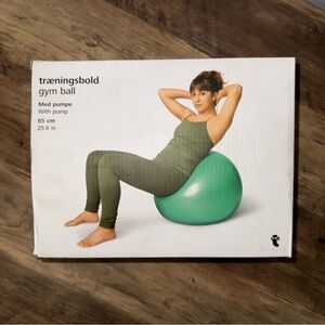 flying tiger green gym/fitness/yoga ball with pump